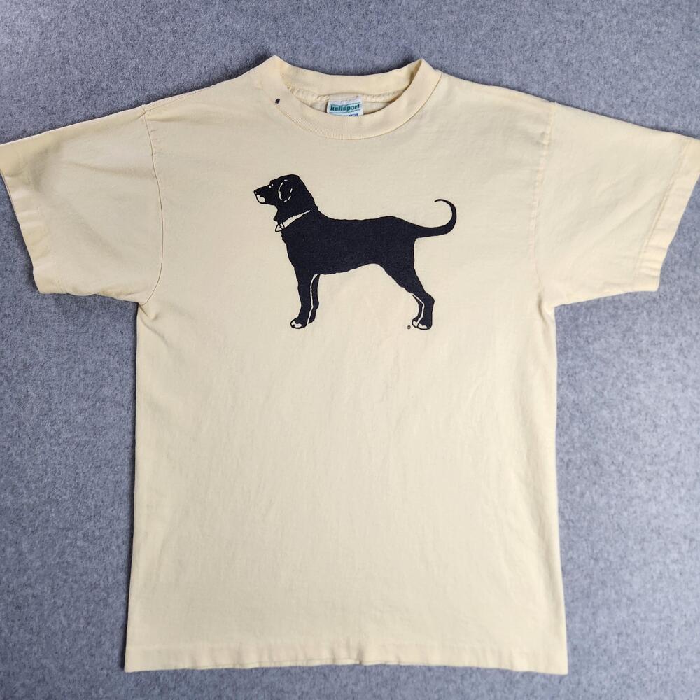 Vintage The Black Dog Martha's Vineyard Shirt Adult Medium Yellow 1994 Kellsport